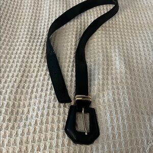 Zara Black Belt with Gold Buckle